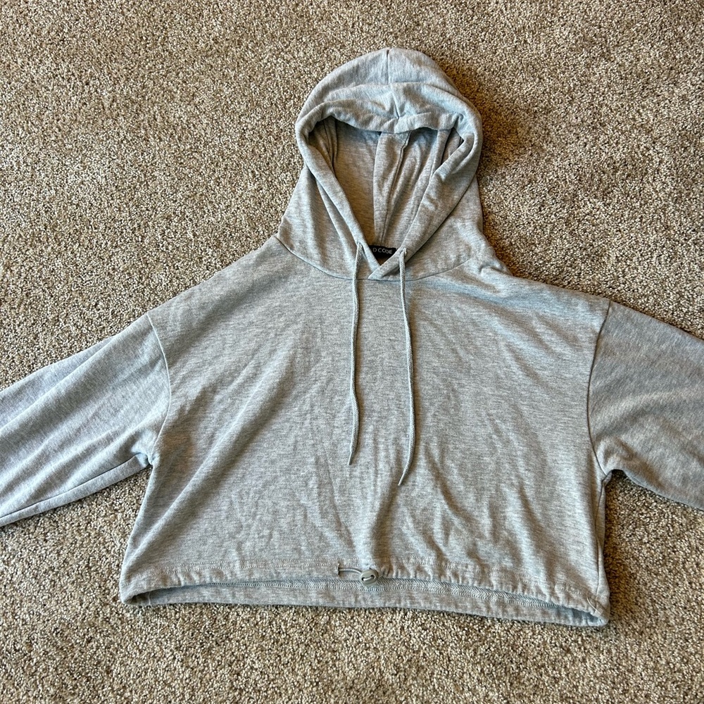 Grey cropped sweater